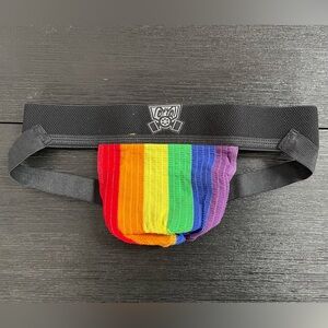 Fort Troff Rainbow Pride Jockstrap Size Small